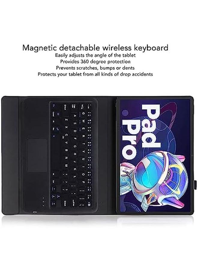 erorex - Vbestlife Tablet Keyboard Case For Lenovo Tab P11 Pro Gen 2 11.2In Detachable Keyboard Precise Cutout Touchpad Pen Holder All Around Protection Black - Image 1