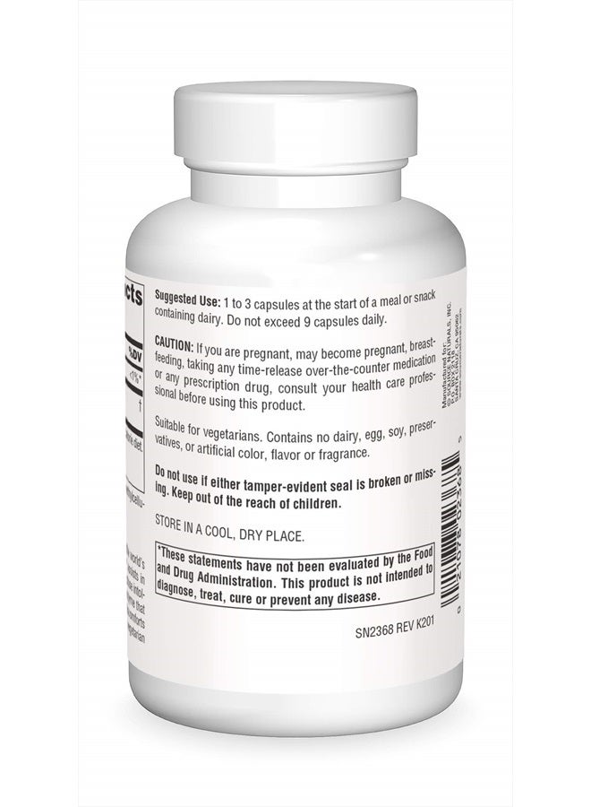 Source Naturals لاكتاز دايجست، لتحمل اللاكتوز - 180 كبسولة - Image 2