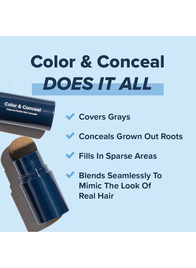 Microbiome Labs TRUHAIR Color & Conceal Waterproof Root Touch Up Hair Color Concealer - Hair Cover up for Gray Coverage and Hairline Filling - 11 Hair Colors Available (Light Brown)  - Image 2