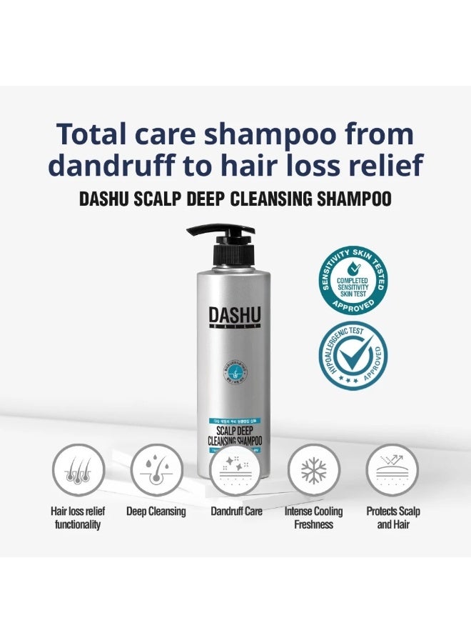 DASHU Daily Anti Hair Loss Scalp Deep Cleansing Shampoo for All Hair Types, 500ml - Image 3