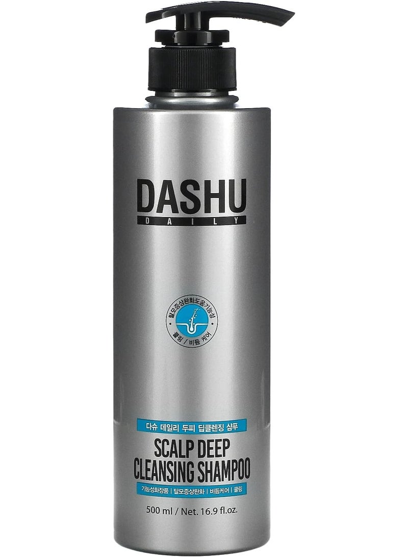 DASHU Daily Anti Hair Loss Scalp Deep Cleansing Shampoo for All Hair Types, 500ml - Image 1