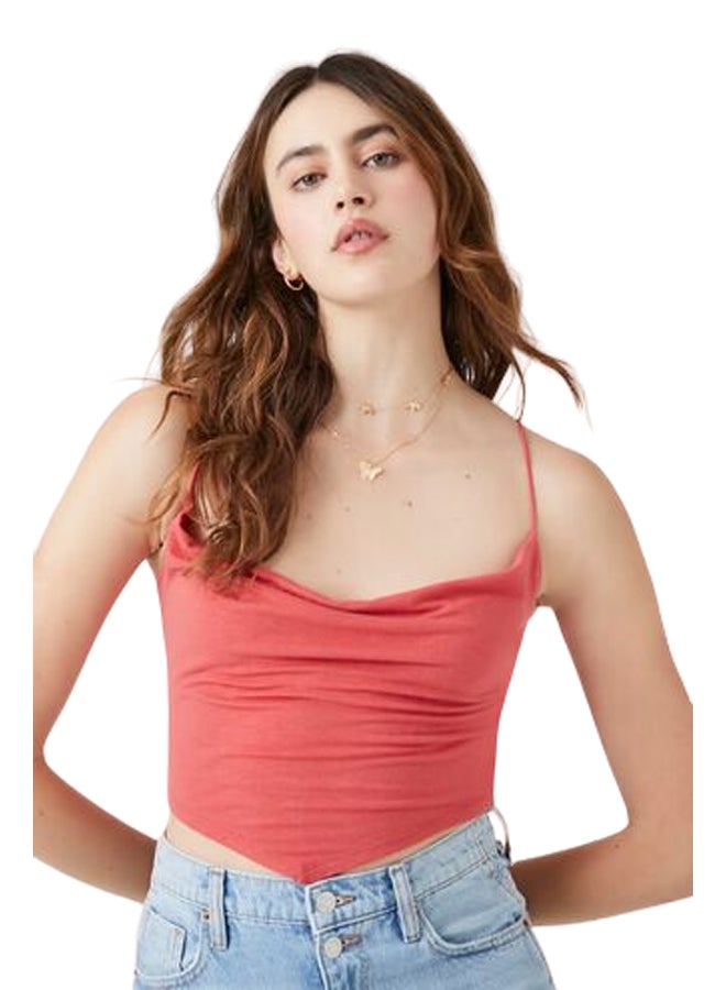 FOREVER 21 Women’s Cowl Neck Handkerchief Hem Camisole - Image 1