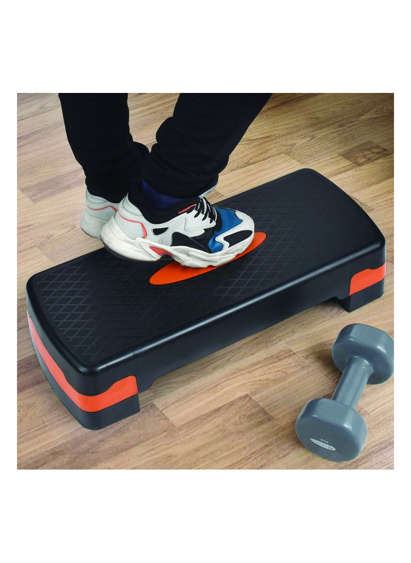 Spall Adjustable Aerobic Stepper – 68x28cm | Non-Slip Workout Step Platform with 10cm & 15cm Height Levels for Home & Gym Fitness, Cardio, Strength Training  - Image 5