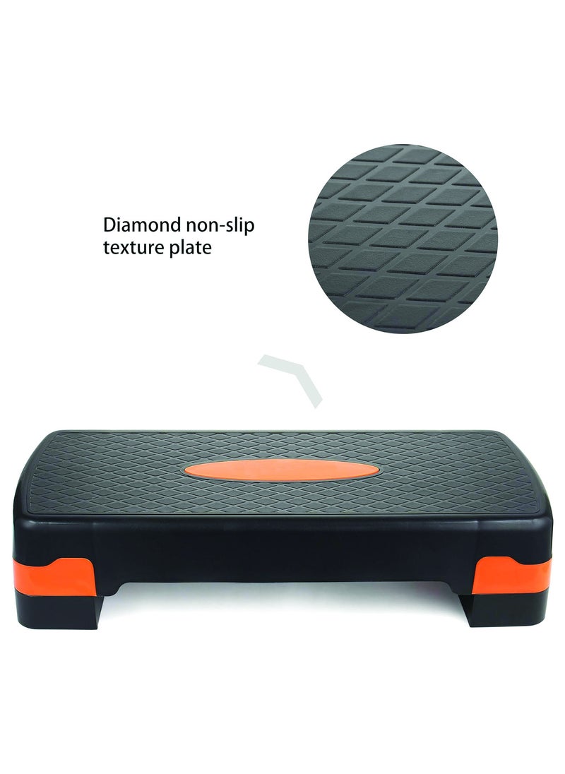 Spall Adjustable Aerobic Stepper – 68x28cm | Non-Slip Workout Step Platform with 10cm & 15cm Height Levels for Home & Gym Fitness, Cardio, Strength Training  - Image 3