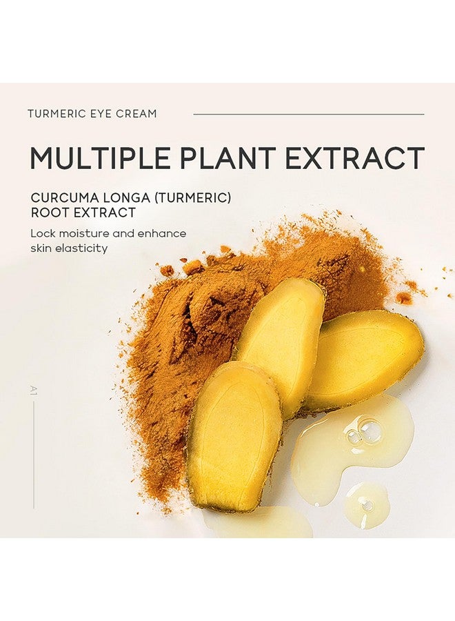 Easilydays Turmeric Under Eye Cream For Dull Eye Skin Fine Lines Eye Bags Dark Circles Eye Firming Even Skin Tone Hydrating Moisturizes Smooths Fine Lines Under Eye Serum Turmeric Booster Eye Treatment Eye Cream - Image 5
