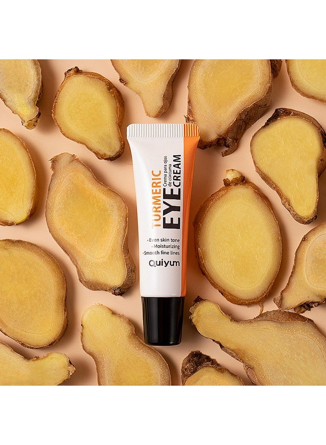 Easilydays Turmeric Under Eye Cream For Dull Eye Skin Fine Lines Eye Bags Dark Circles Eye Firming Even Skin Tone Hydrating Moisturizes Smooths Fine Lines Under Eye Serum Turmeric Booster Eye Treatment Eye Cream - Image 2