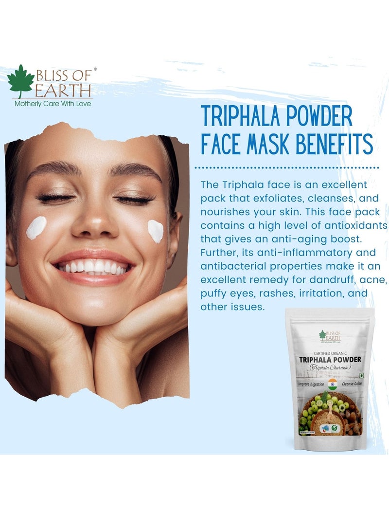 BLISS OF EARTH Organic Triphala Powder Pure Ayurvedic Herbal Blend Help for Detox & Digestion Support Boost Immunity 400gm - Image 5