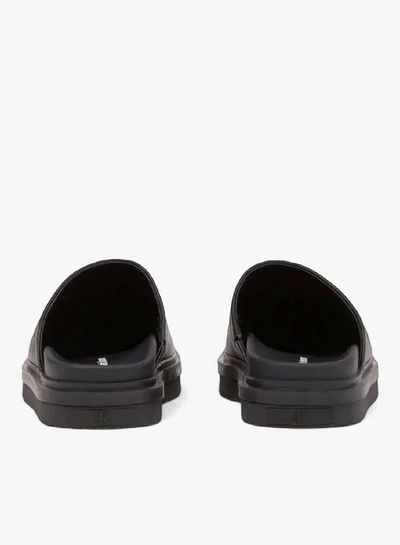 Calvin Klein Jeans Leather Clog Slippers