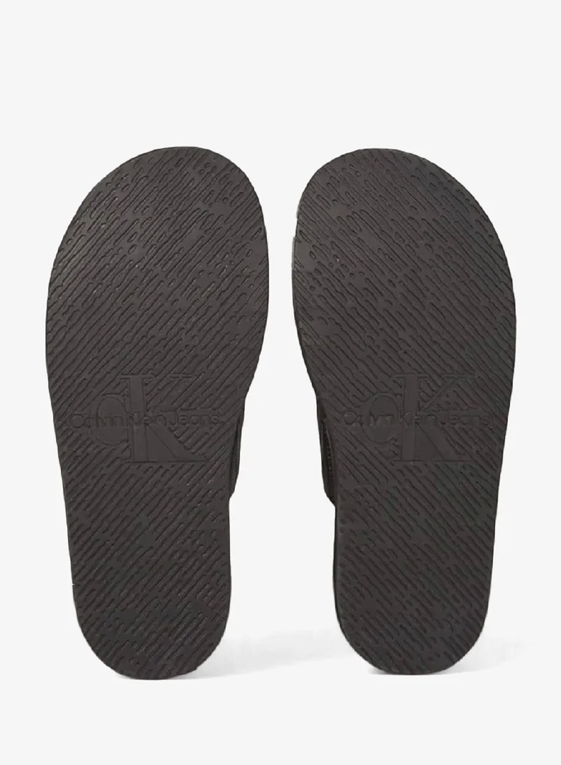 Calvin Klein Jeans Leather Clog Slippers
