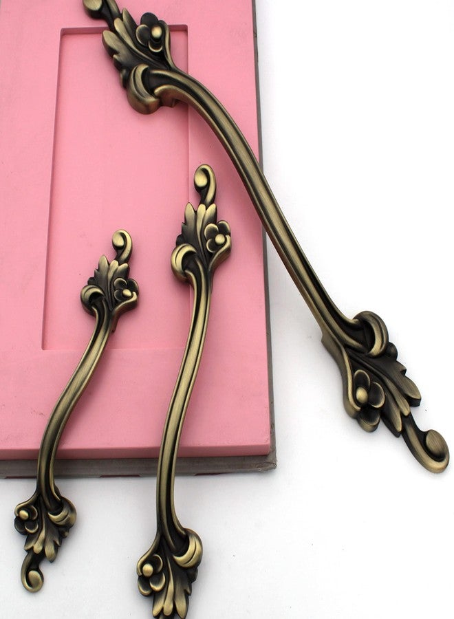 ABVIN Flower Vintage Bar Handles, Modern Gold Cabinet Hardware, Furniture Pulls for Doors, Cabinets, Cupboards & Drawers (10 inch) - Image 1