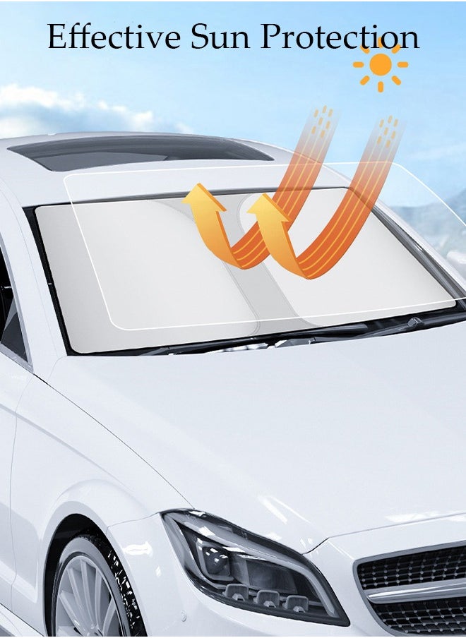 DUNISO - 6 Pieces Sunshade for Car, Car Windshield Sun Shade, Car Window Shade Front Windshield Shades UV Rays Sun Visor Protector Easy to Use Fits Windshields Keep Car Cool - Image 1