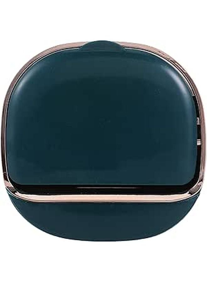 Green Plastic Wall Mounted Soap Dish Holder No Drilling Installation Bathroom Organizer - Image 1