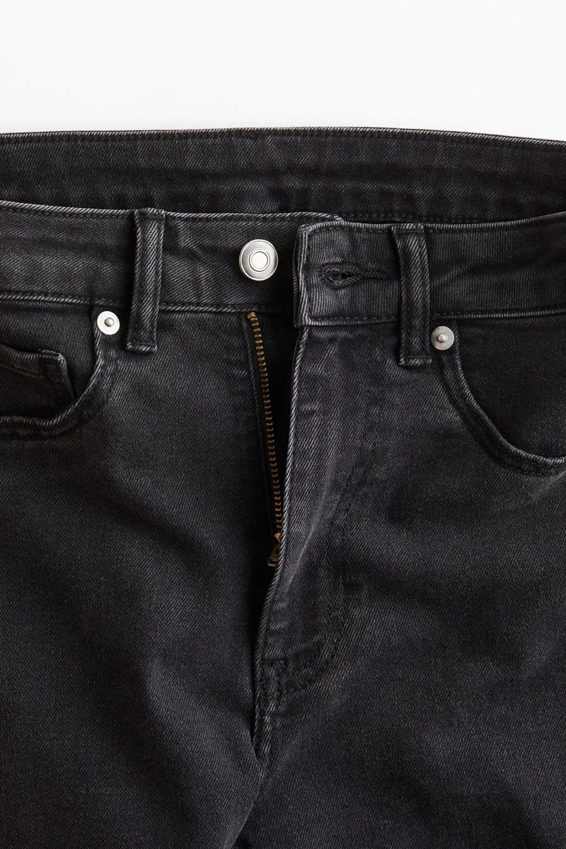 اتش اند ام جينز بقصة حافة واسعة وخصر عالي