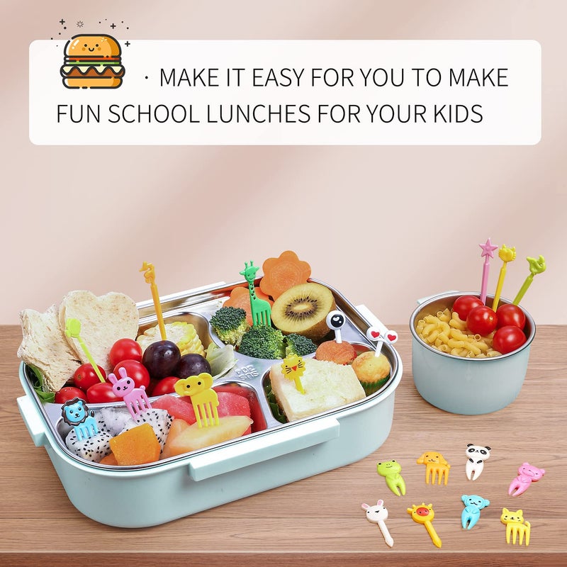 Vicuna R 150 Pcs Animal Food Picks for Kids, Vicuna R Fun Kids Food Picks for Bento Box Accessories, Reusable Toddler Fruit Toothpicks, Cute Kids Lunch Accessories for Picky Eater BPA-Free - Image 3