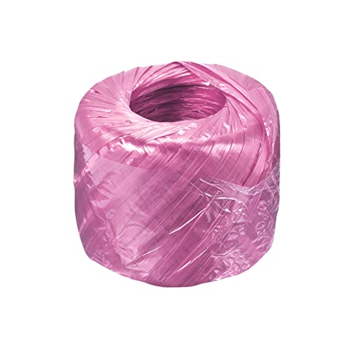 MECCANIXITY Polyester Nylon Plastic Rope Twine Household Bundled for Packing Gardening Craft100m LengthPink Pack of 1 - Image 1
