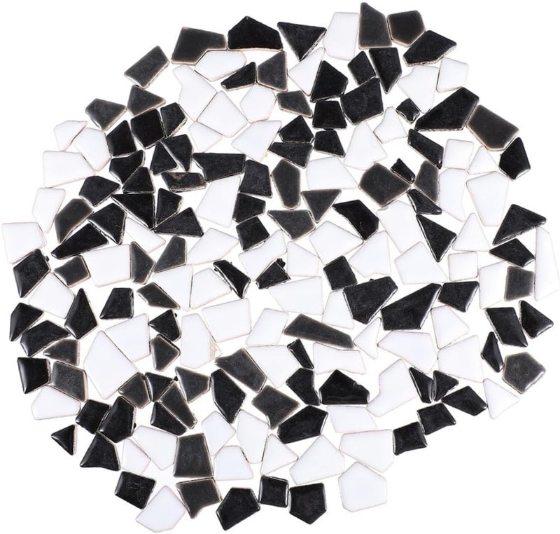 DIY Irregular Mosaic Tiles Bag Polished Pieces for Crafts Safe Smooth Edges for Creative Mosaic Art Home Decor and DIY Projects - Image 1
