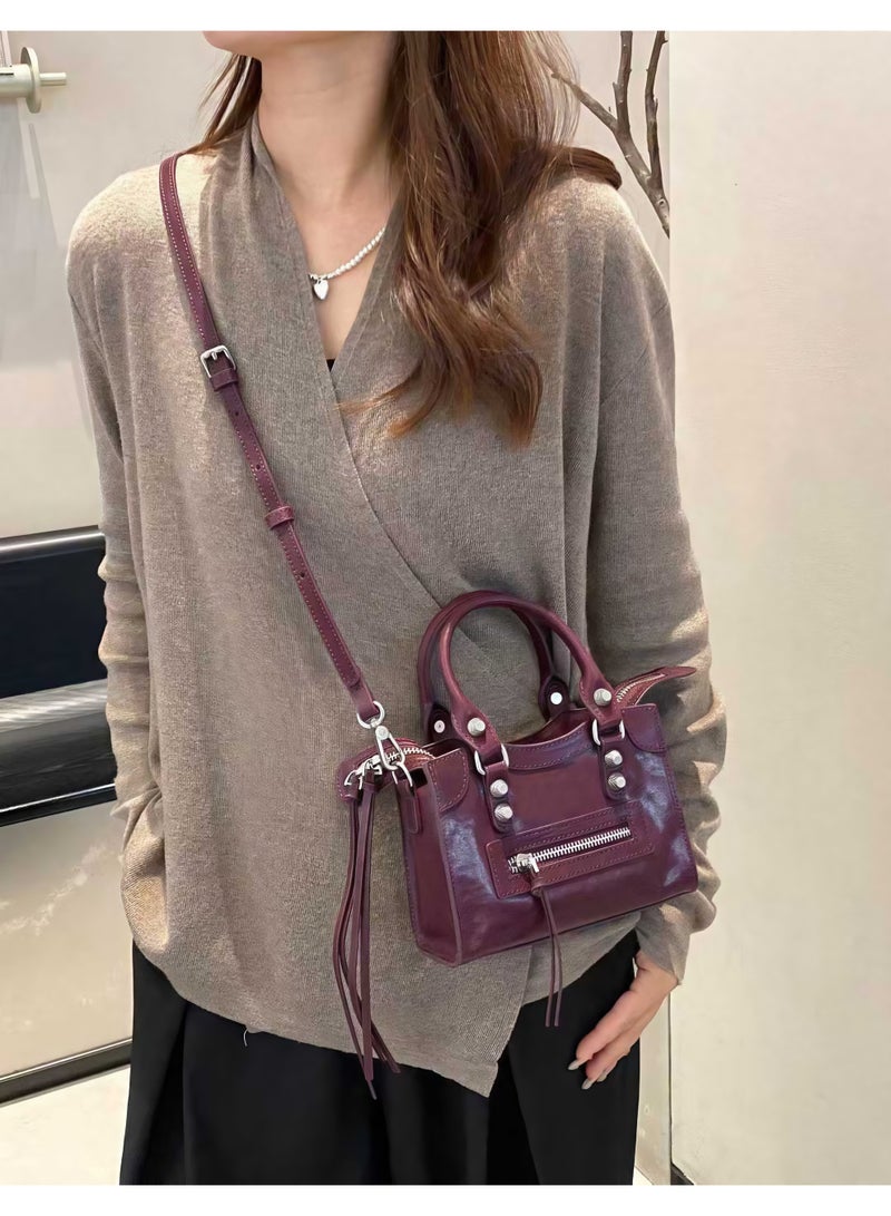 Lumo Handmade-Leather Handbag – Versatile Hand-Stitched Crossbody & Top-Handle Bag for Her - Image 1