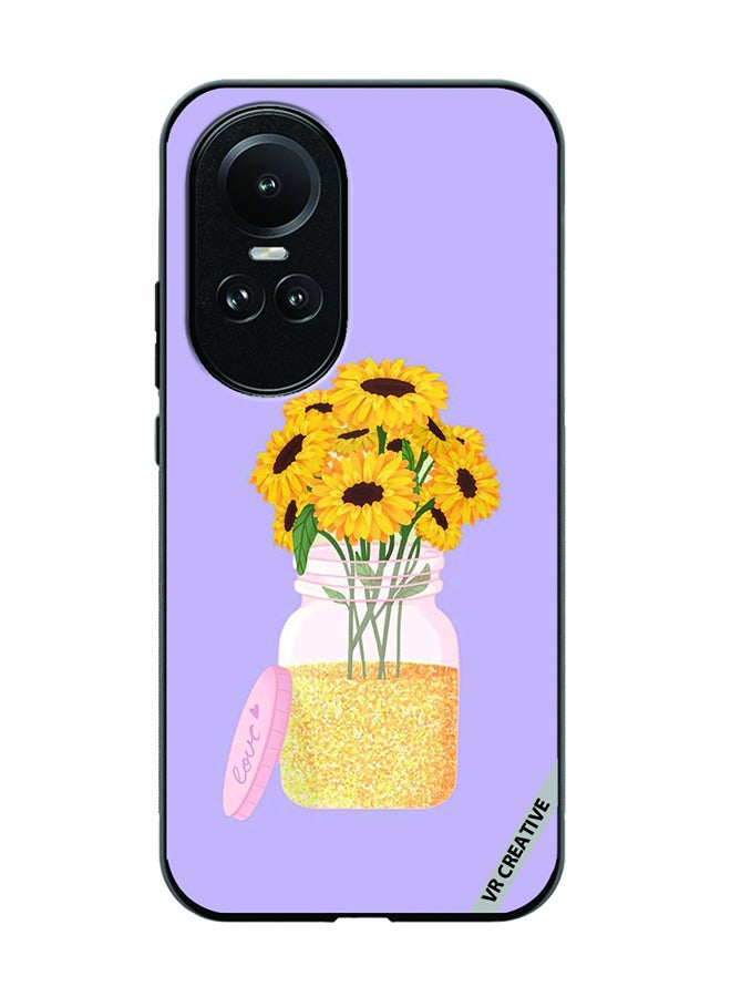 VR CREATIVE Protective Case Cover For Oppo Reno 10 Pro Sunflower In Jar Design Multicolour - Image 1