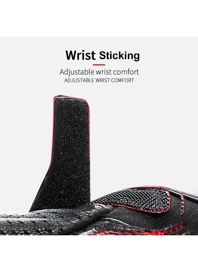 BSDDP Motorcycle Gloves for Men Women Touchscreen Motocross Dirt Bike Riding Gloves All Finger with Carbon Fiber Protective Hard Knuckles White Size XL  - Image 2
