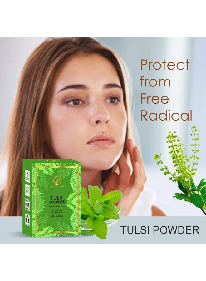 Nuerma Science Tulsi Powder Natural Organic for Lightening Glowing Healthy Skin & Reduce Acne, Pimple, Wrinkles-100 GM - Image 2