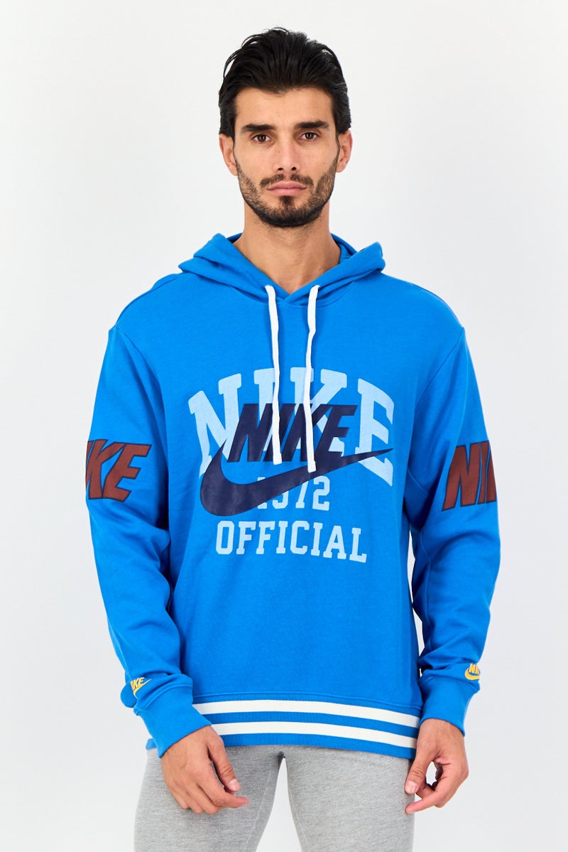Nike Men Sportswear Fit Long Sleeve Outdoor Hoodies, Blue - Image 1