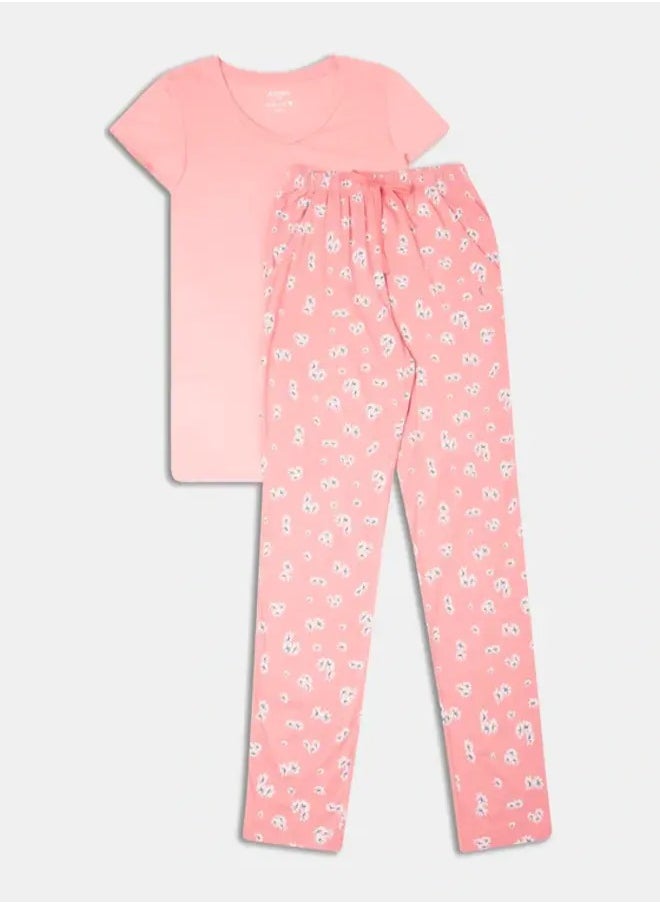 JOCKEY - Jockey RX85 Women's Micro Modal Cotton Short Sleeve T-Shirt & Pyjama Sleep Set - Image 1