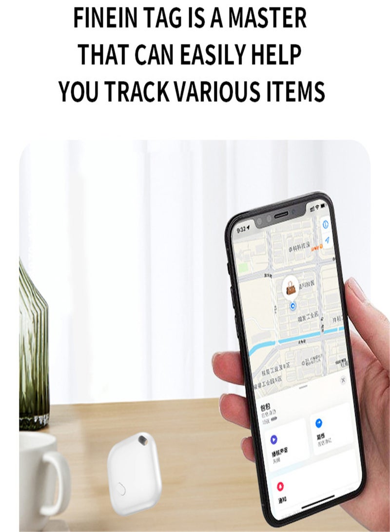 Find My world tag, Bluetooth Tracker, Keys Finder and Item Tracker Tags MFI Certification for Car Keys and Phones Bags and More Remote Control Finder Full Global Coverage Phone Finder iOS Compatible White - Image 4