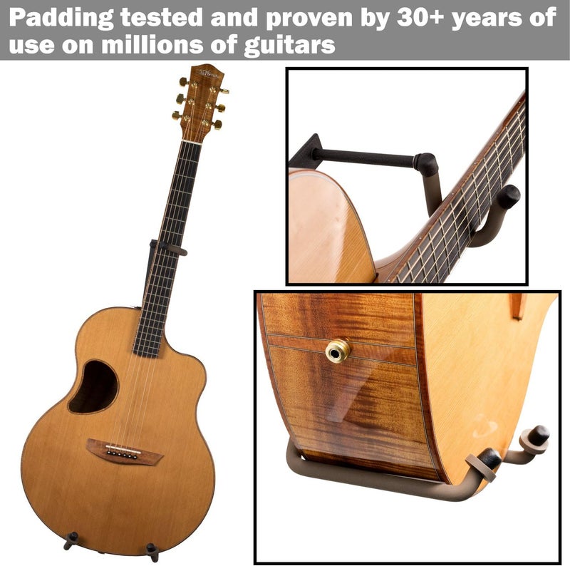 String Swing Guitar Holder Low-Profile Wide-Body for Horizontal Flat Wall Mount - 1 Piece Unit CC151-LPW-FW - Image 4