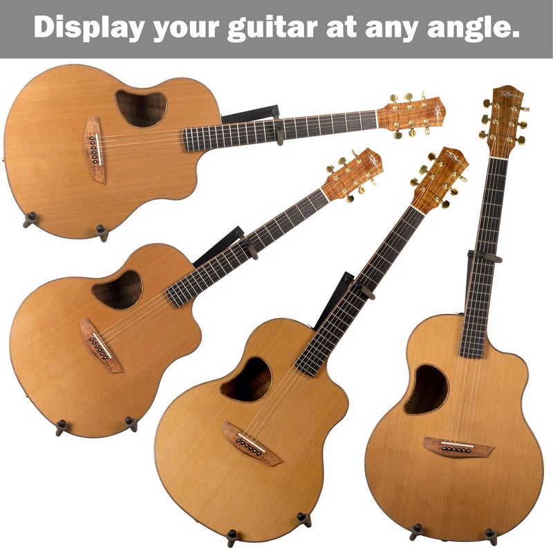 String Swing Guitar Holder Low-Profile Wide-Body for Horizontal Flat Wall Mount - 1 Piece Unit CC151-LPW-FW - Image 3