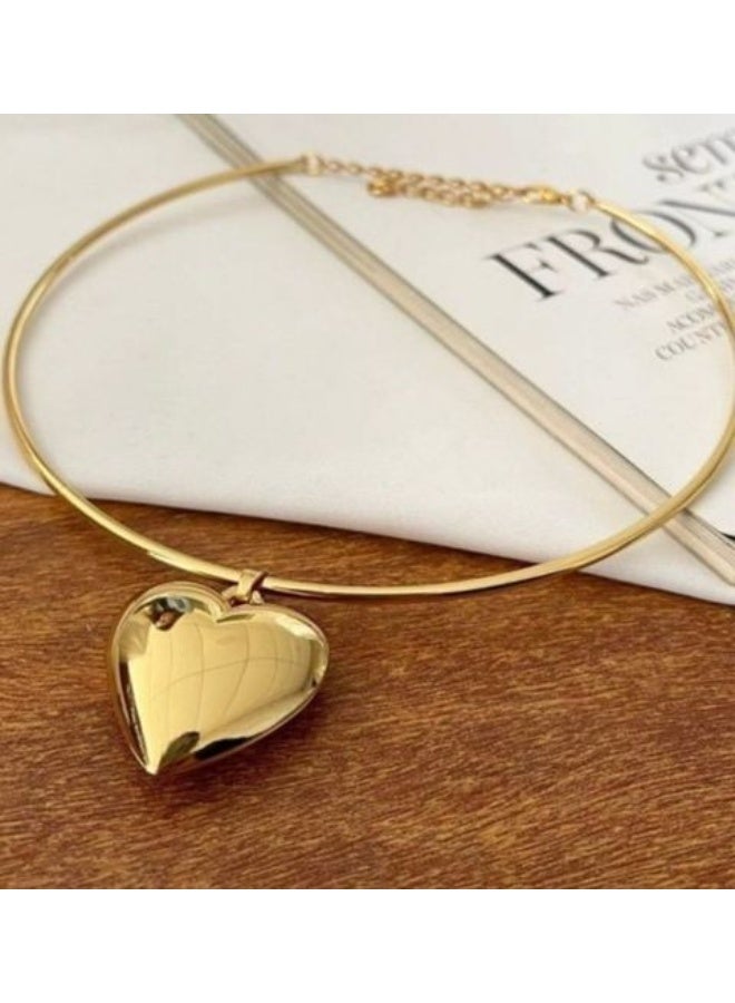 فيبراندا ‏طوق فاخر من الستانلس ستيل بيور بولد - N-20 - Image 2