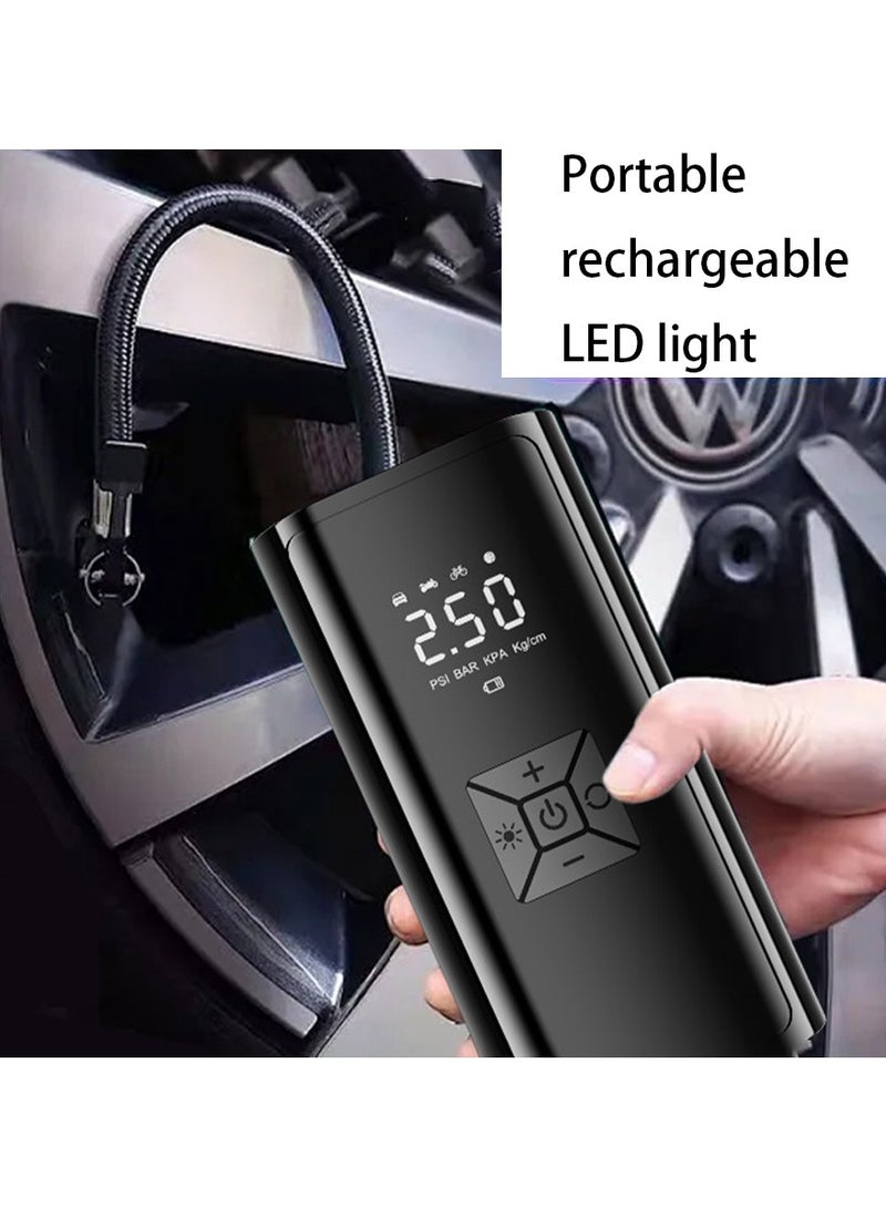 LED Light Car Portable Intelligent Wireless Digital Tire Inflation Pump - Image 5