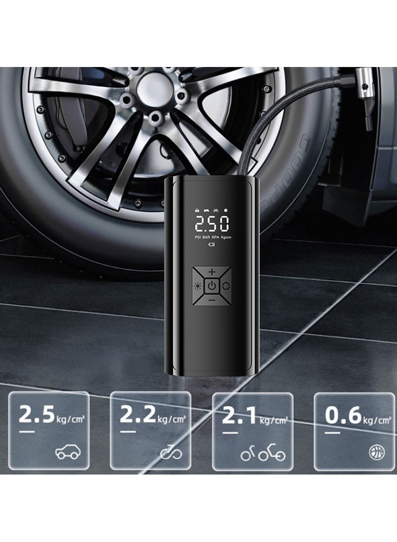 LED Light Car Portable Intelligent Wireless Digital Tire Inflation Pump - Image 4