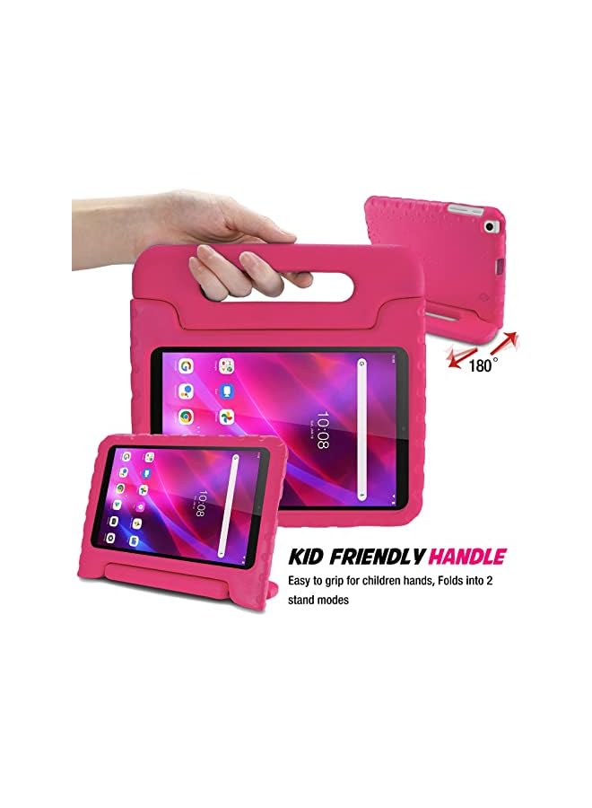 Procases Kids Case for Lenovo Tab M8(3rd) / Tab M8 HD LTE 2021 / Tab M8 HD/Smart Tab M8 / Tab M8 FHD 2019, Lightweight Shockproof Kids Friendly Case for Lenovo M8 8.0 Inch Tablet -Magenta - Image 4