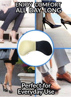 IKBEN IKBEN Self-Adhesive Foam Cotton Heel Cushion Pads – Heel Pain Relief, Shock Absorption, Foot Comfort & Support, Prevents Rubbing, Fits All Shoe Types (4 Pairs)  - Image 5