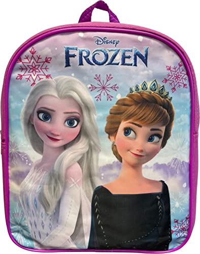 Ruz Frozen Anna And Elsa Toddler Girl 12 Inch Mini Backpack (Pink) - Image 5