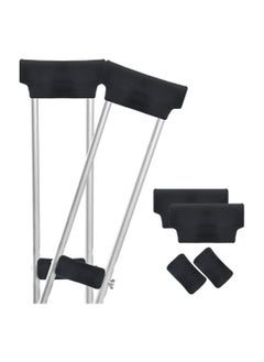 Generic 4PCS Universal Underarm Crutches Padding Cover Crutch Pads with Hand Grips Crutch Cushion Crutches Accessorie  - Image 1
