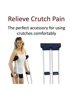 Generic 4PCS Universal Underarm Crutches Padding Cover Crutch Pads with Hand Grips Crutch Cushion Crutches Accessorie  - Image 5