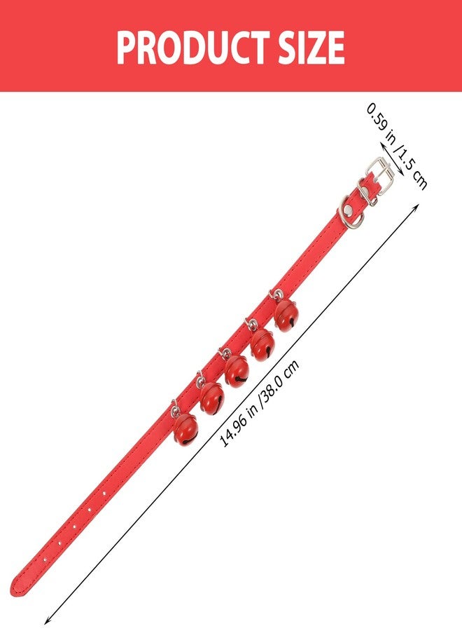 Balacoo Pet Collar and Leash Combo Jingle Bell Dog Collar Pulling Leash Rope Strap for Daily Use Outdoor Supplies Christmas Pet - Image 5