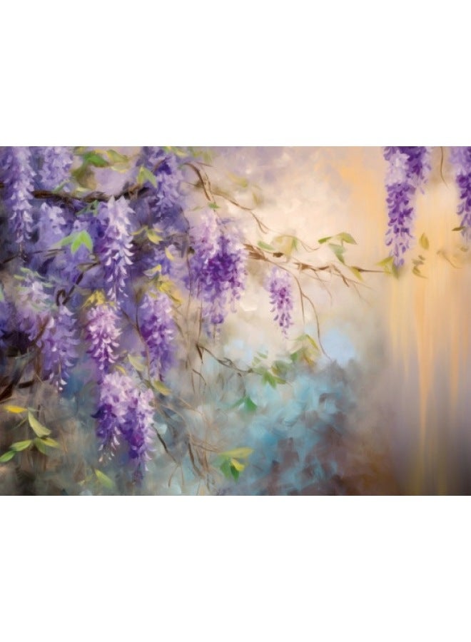 Custom 500 Pieces Rainbow Round Puzzle Cross Border Fun Color Cognitive Puzzle-Colour:Flower 4 - Image 1