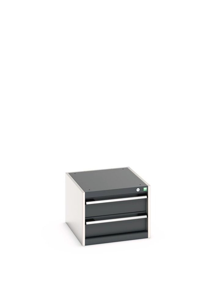 bott Bott cubio drawer cabinet with 2 drawers WxDxH: 525x650x400mm  - Image 1