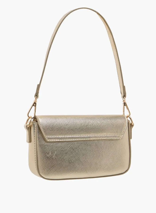 Flora Bella By Shoexpress Womens Handbag With Brand Scraf On Handle