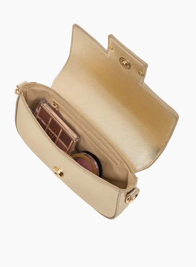 Flora Bella By Shoexpress Womens Handbag With Brand Scraf On Handle