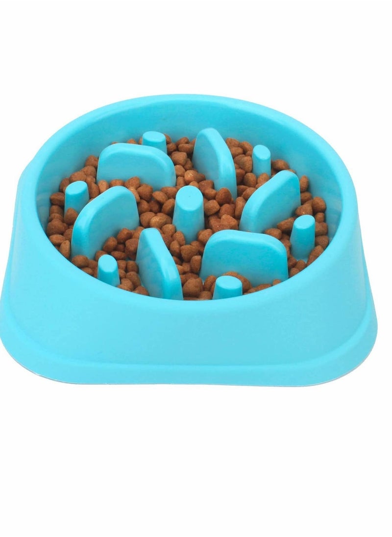 SYOSI Dog Slow Feeding Bowl, Slow Feeding Dog Bowl, Non-Slip Puzzle Bowl, Feeding Tray, Dog Bowl, Durable And Healthy Design To Prevent Choking Dog Bowl (2PCS, Blue And Pink)  - Image 3