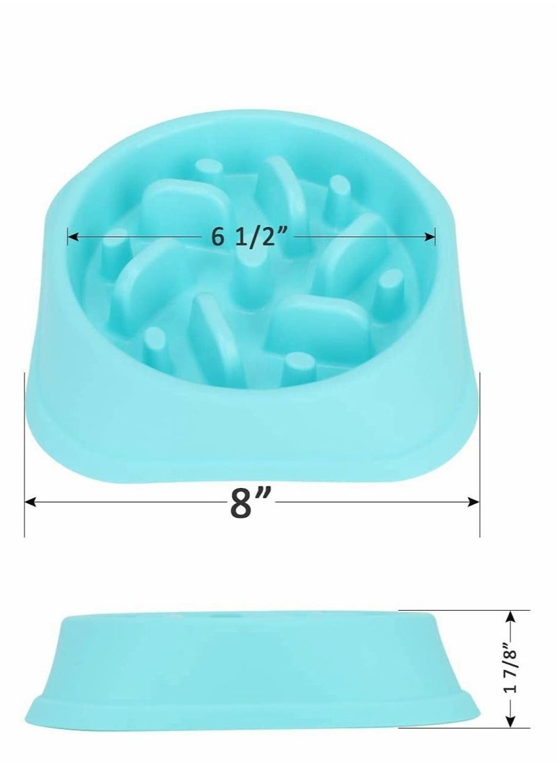 SYOSI Dog Slow Feeding Bowl, Slow Feeding Dog Bowl, Non-Slip Puzzle Bowl, Feeding Tray, Dog Bowl, Durable And Healthy Design To Prevent Choking Dog Bowl (2PCS, Blue And Pink)  - Image 4