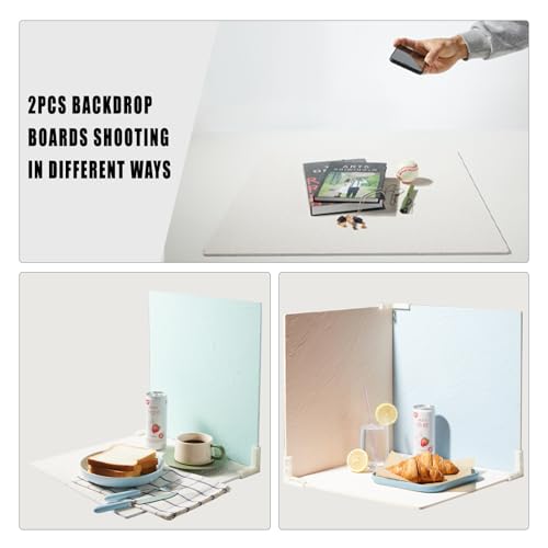 BEIYANG 5 PCS Cement Boards Photo Backdrop for Flat Lay, Food Photography Background 16x16 Inch, Texture Backdrop Boards for Product Food Jewlery Makeup Shooting, BEIYANG - Image 2