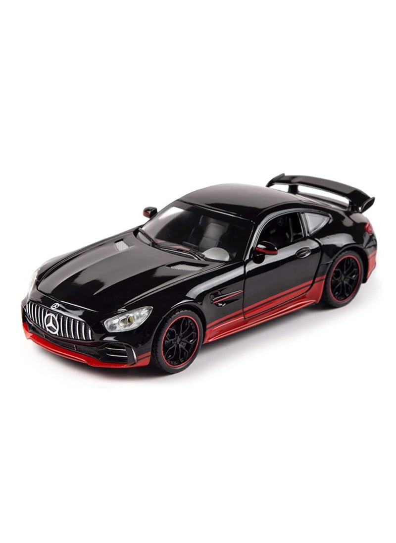 Swift 1:32 Mercedes Benz AMG GTR Toy Diecast Metal Car Model for Kids Boy Girl Zinc Alloy Pull Back Toy Car with Sound and Light Gift and Collectible Car  - Image 3