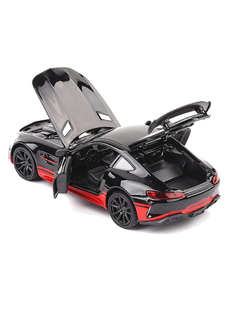Swift 1:32 Mercedes Benz AMG GTR Toy Diecast Metal Car Model for Kids Boy Girl Zinc Alloy Pull Back Toy Car with Sound and Light Gift and Collectible Car  - Image 2