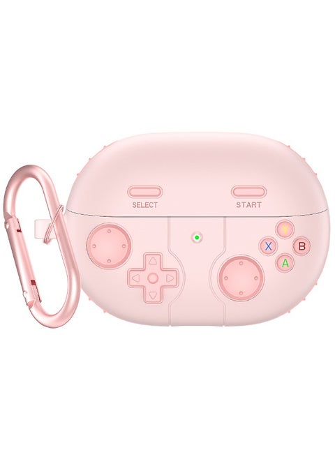 Huawei FreeBuds Pro 3 Case, 3D Game Console Design, FreeBuds Pro 3 Cover with Keychain for Men Women, Rugged Shockproof Soft Silicone Protective Case Cover for HUAWEI FreeBuds Pro 3, Pink