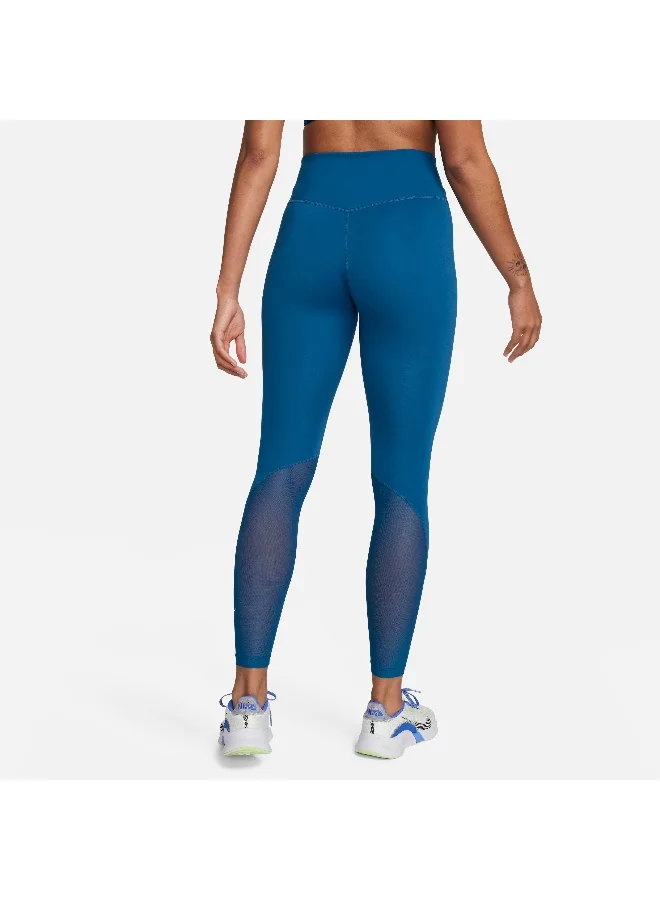 Nike Women's One Mid-Rise 7/8 Mesh-Panelled Leggings