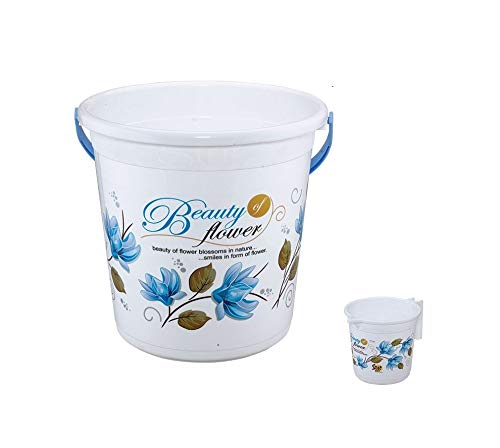 Hevea Siti Plast Bathroom Set Bucket 22 Liters, Mug 1.5 Liters, (Blue) - Image 4